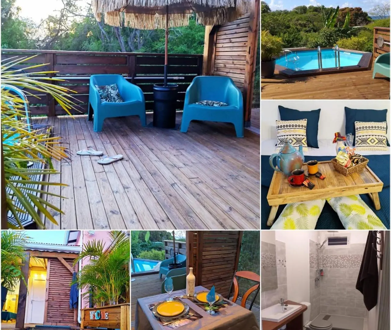 Lauxilliadora Kreol Lodge - Bord De Mer - Piscine Et Jacuzzi Sainte-Anne  0*, Sainte-Anne (Grande-Terre)